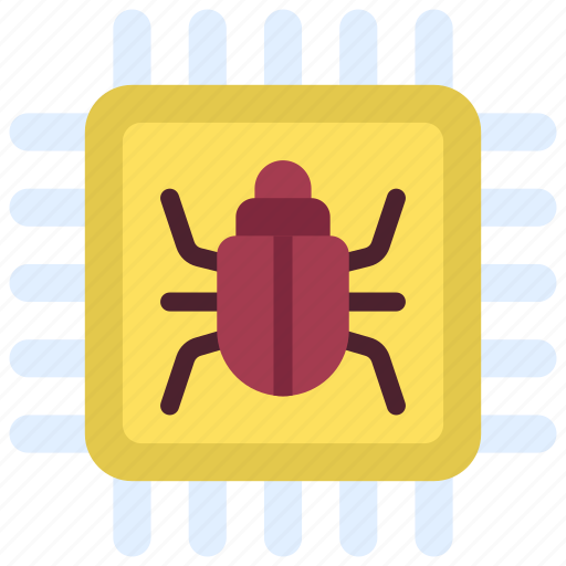Cpu, bug, virus, technology, error icon - Download on Iconfinder