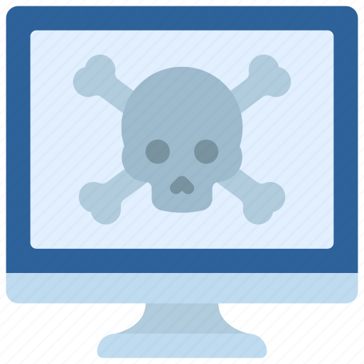 Computer, death, virus, dead, broken, corrupt icon - Download on Iconfinder
