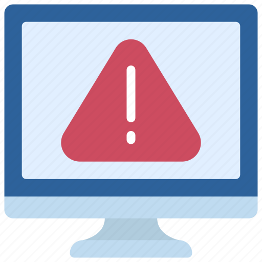 Computer, error, virus, machine, pc, warning icon - Download on Iconfinder
