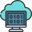 cloud, computer, binary, cloudcomputing, code