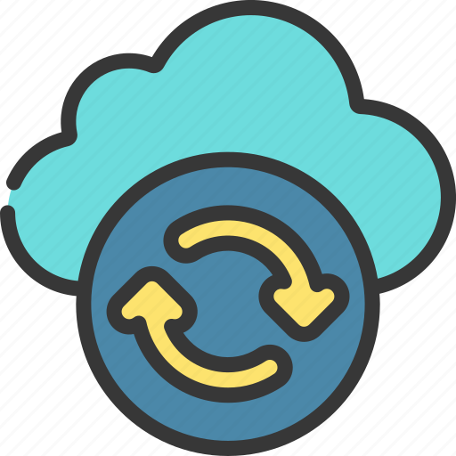 Cloud, sync, cloudcomputing, syncing, synced icon - Download on Iconfinder