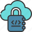 locked, code, cloud, cloudcomputing, lock, secure 