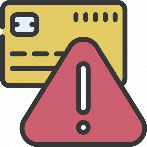 Credit, card, warning, virus, debit, error icon - Download on Iconfinder