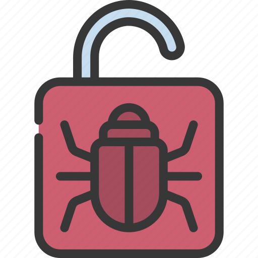Lock, bug, virus, locked, unlocked icon - Download on Iconfinder