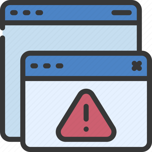 Website, pop, up, virus, error, warning icon - Download on Iconfinder