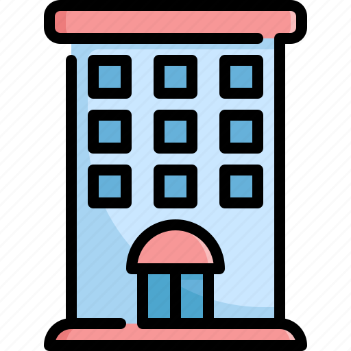 Building, estate, hotel, house, property, real icon - Download on Iconfinder