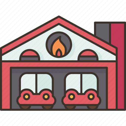 Fire, station, firefighter, emergency, rescue icon - Download on Iconfinder
