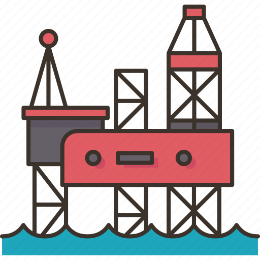 Oil, platform, petroleum, rig, offshore icon - Download on Iconfinder