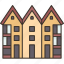 townhouse, residential, estate, urban, city 
