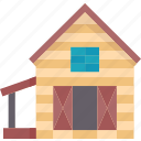farmhouse, rural, home, barn, countryside