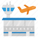 airport, airplane, flight, transport, building