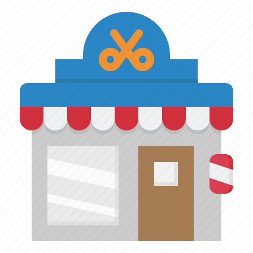 Barber, hairstyle, salon, building, beauty icon - Download on Iconfinder