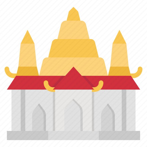 Temple, wat, asia, building, monument icon - Download on Iconfinder