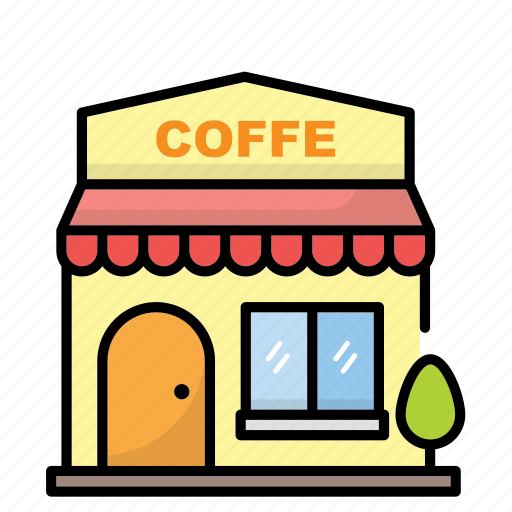 Coffee, shop, architecture, building, construction, city, exterior icon - Download on Iconfinder