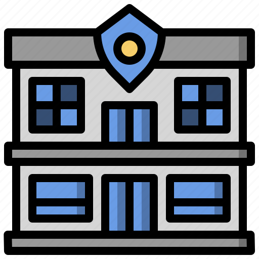 Building, door, emergency, police, sheriff, station icon - Download on Iconfinder