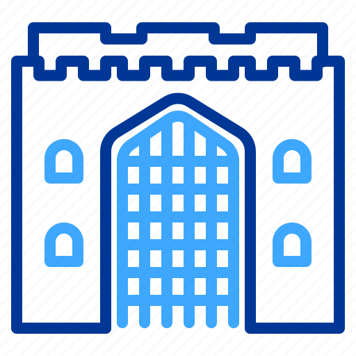 Architecture, building, castle, safety, security, stronghold, tower icon - Download on Iconfinder