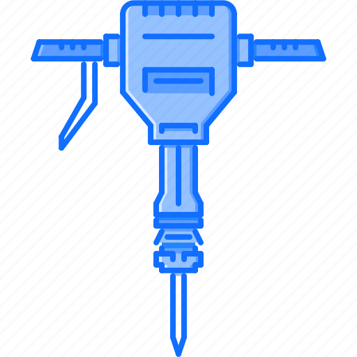 Building, hammer, interior, jackhammer, repairs, tool icon - Download on Iconfinder