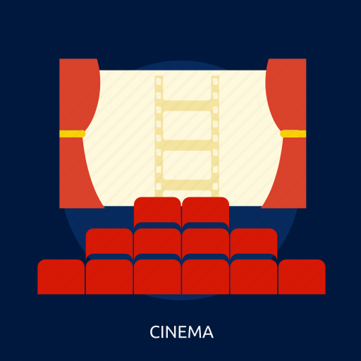 Building, chair, cinema, entertainment, interior, theater icon - Download on Iconfinder