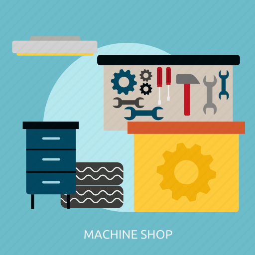 Building, interior, machine, machine shop, shop icon - Download on Iconfinder
