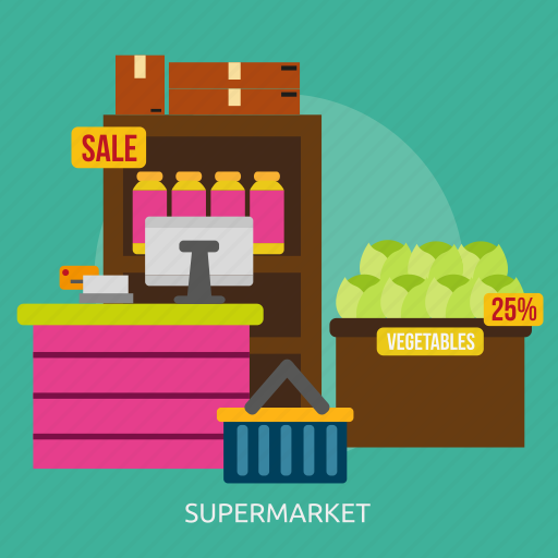 Building, grocery, interior, market, retail, shop, supermarket icon - Download on Iconfinder