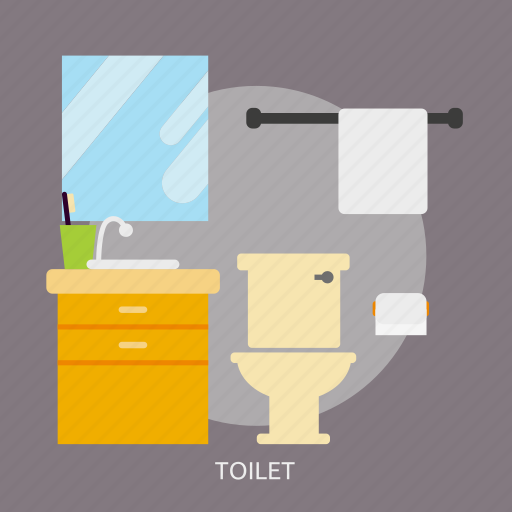 Bath, bathroom, building, interior, sanitary, toilet, washroom icon - Download on Iconfinder