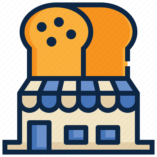 Bakery, loaf, bread, store, shop, location, map icon - Download on Iconfinder