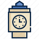 clock, tower, time, location, map, gps