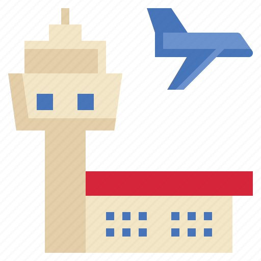 Plane, airport, building, location, map icon - Download on Iconfinder