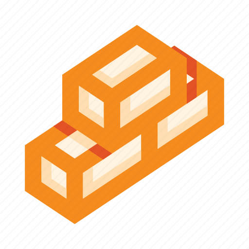 Bricks, wall, construction, brick, building material, equipment icon - Download on Iconfinder