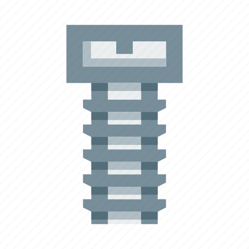 Construction, fasteners, screw, bolt, self-tapping screw, fixing, building material icon - Download on Iconfinder