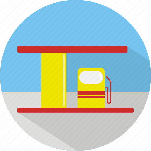 Building, fuel, gas, gas station, oil, pump icon - Download on Iconfinder