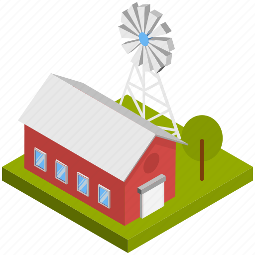 Agriculture, building, farm house, mill, power plant, village, windmill icon - Download on Iconfinder