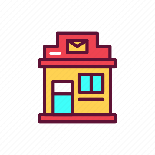 Apartment, architecture, building, postal, office icon - Download on Iconfinder