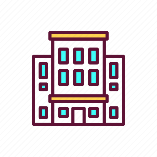 Apartment, architecture, building, real, estate, hotel icon - Download on Iconfinder