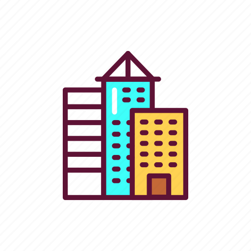 Apartment, architecture, building, real, estate, skyscraper icon - Download on Iconfinder