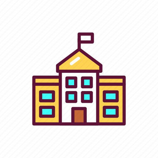Apartment, architecture, building, school icon - Download on Iconfinder