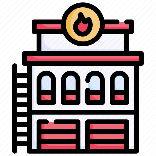 Fire, station, firefighters, buildings, emergencies, firemen icon - Download on Iconfinder