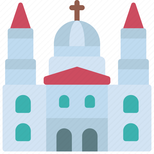 Cathedral, architecture, building, church, religion icon - Download on Iconfinder