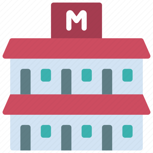 Motel, real, estate, building icon - Download on Iconfinder
