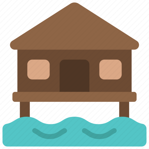 Seafront, hut, real, estate, beach icon - Download on Iconfinder