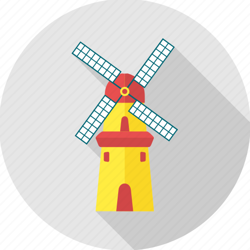 Factory, chimney, mill, wind, windmill, work icon - Download on Iconfinder