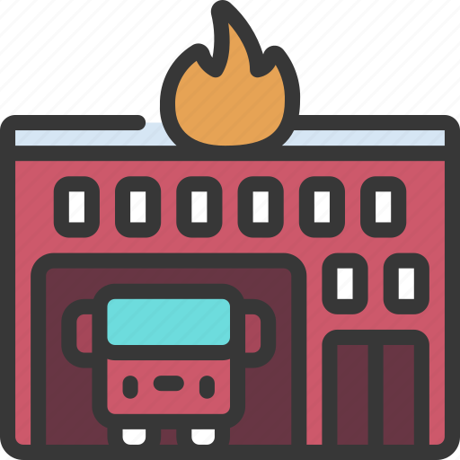Fire, station, real, estate, fighters icon - Download on Iconfinder