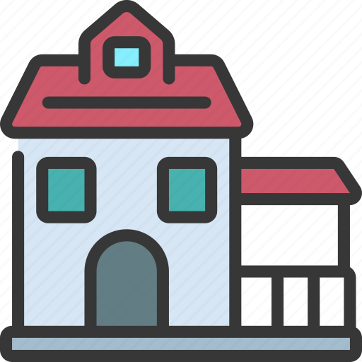 Side, porch, house, real, estate, home icon - Download on Iconfinder