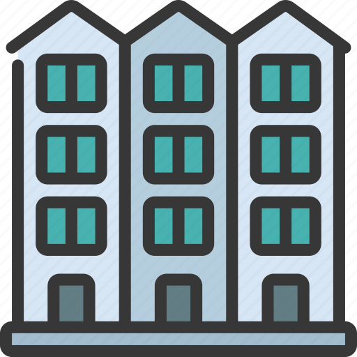 Tall, houses, real, estate, buildings icon - Download on Iconfinder