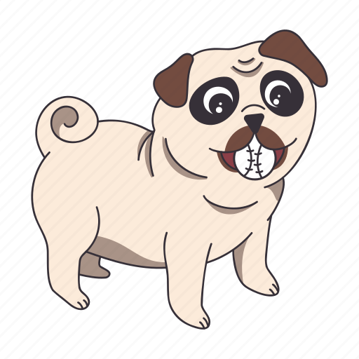 Fetching, dog, puppy, pet, animal, cute, ball icon - Download on Iconfinder