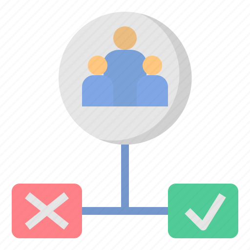Path, choice, group, wrong, correct icon - Download on Iconfinder