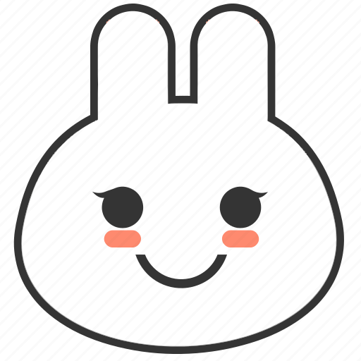 Animals, bunny, emojis, emoticons, rabbit, smile, smiley icon - Download on Iconfinder