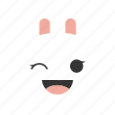 animals, bunny, emojis, emoticons, rabbit, smile, smiley