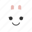 animals, bunny, emojis, emoticons, rabbit, smile, smiley 