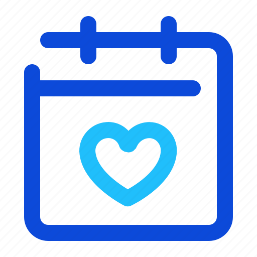 Calendar, heart, favorite, fav icon - Download on Iconfinder